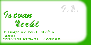 istvan merkl business card